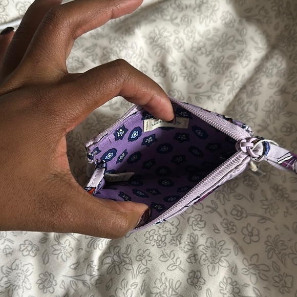 Vera Bradley Lavender Butterfly Coin Pouch - Picture 2 of 3